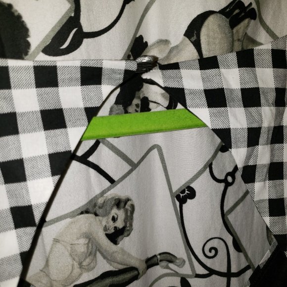 28W NWT Torrid Retro Chic Gingham bow strap dress 28W built-in tulle underskirt - Picture 7 of 10